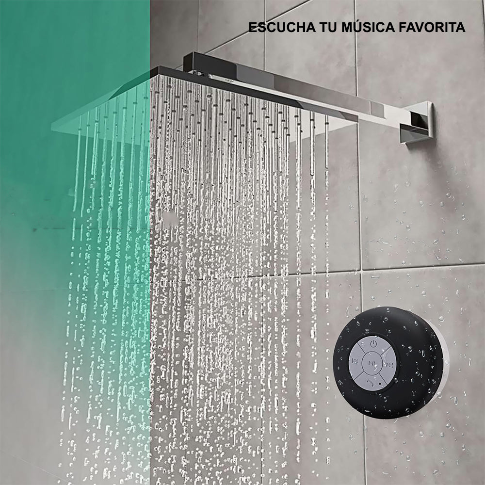 Parlante Acuático con Bluetooth Contesta Llamadas Hands Free Negro