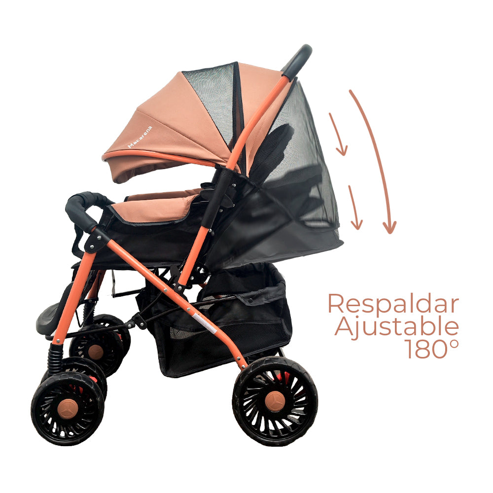 Coche para Bebé Macarena Deluxe Café BBM400001