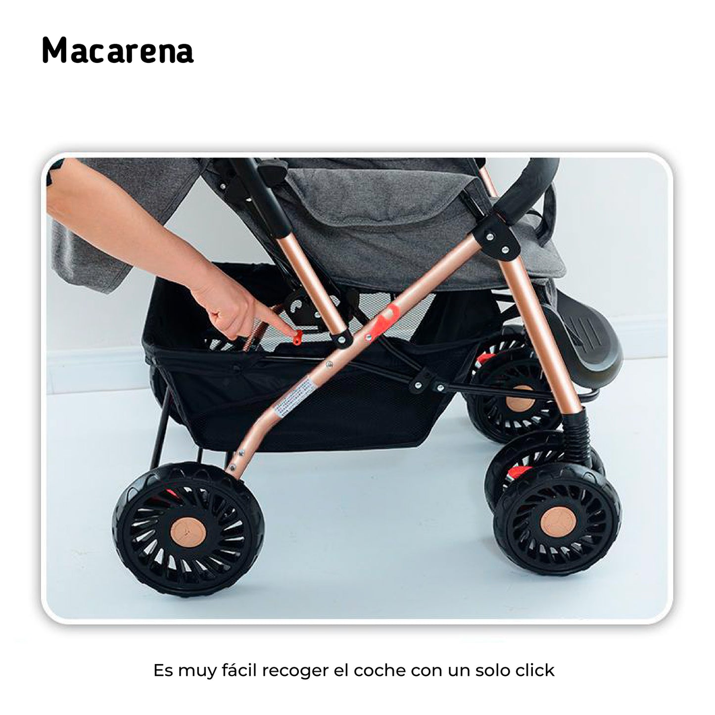 Coche para Bebé Macarena Deluxe Café BBM400001