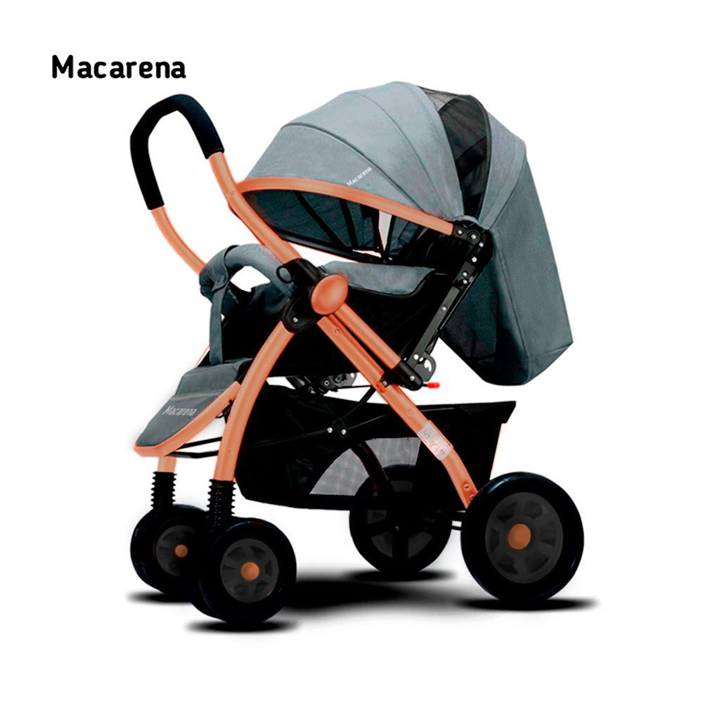 Coche para Bebe Macarena Deluxe Gris BBM400002