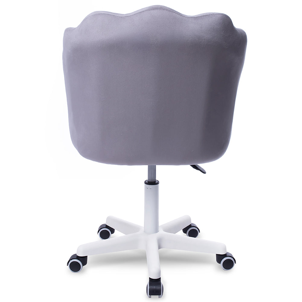 Silla Giratoria de Escritorio Oficina Tocador Q1 Gris Claro Buckingham