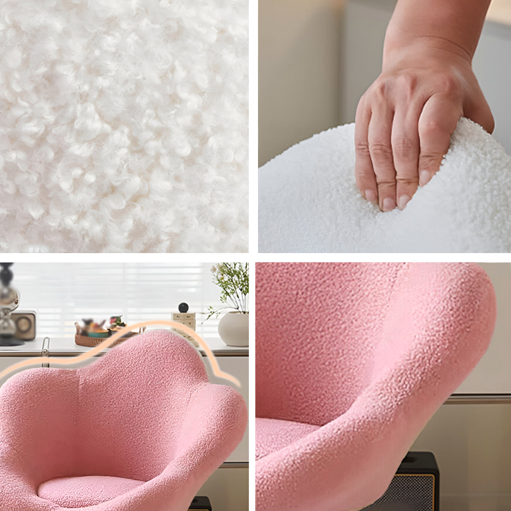 Silla Giratoria de Escritorio Oficina Buckingham Flower Rosada