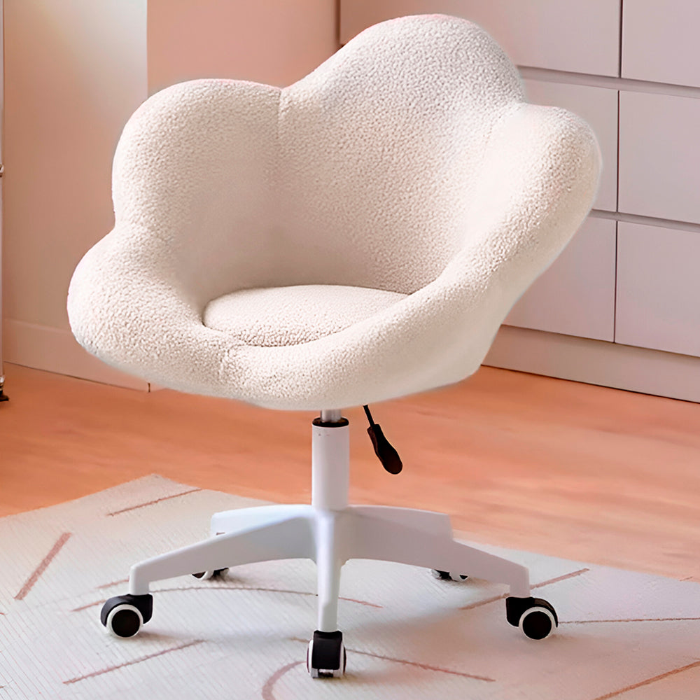 Silla Giratoria de Escritorio Oficina Buckingham Flower Blanca