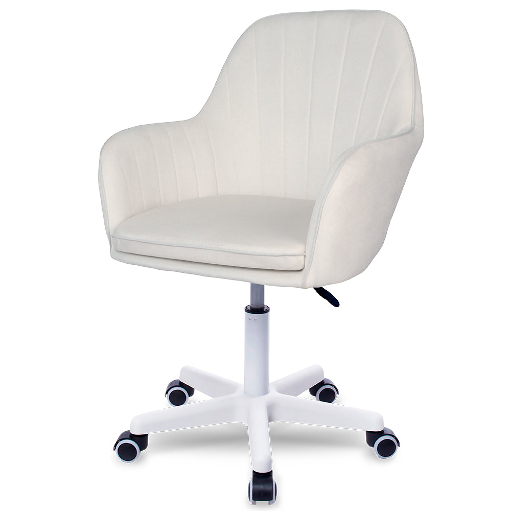 Silla Giratoria de Escritorio Oficina Buckingham Soft Blanca