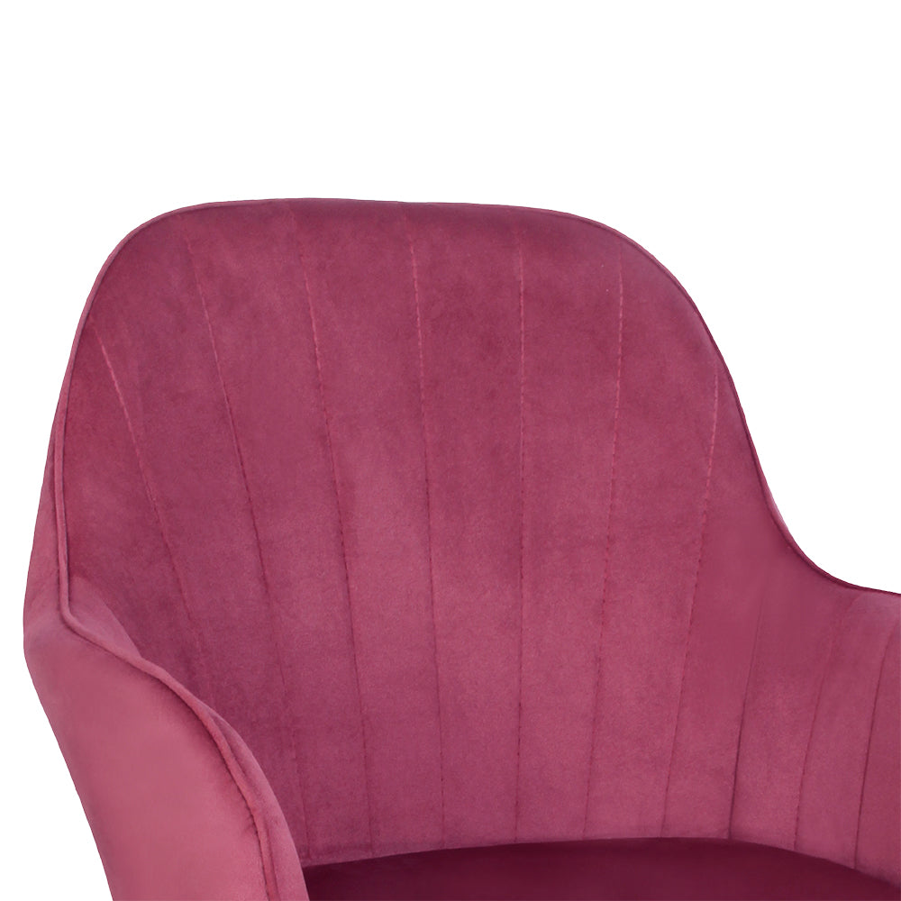 Silla Giratoria de Escritorio Oficina Buckingham Soft Rosado Bean