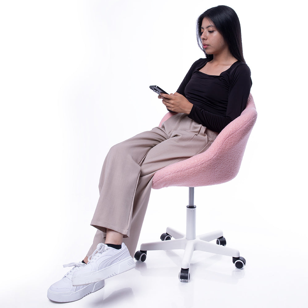 Silla Giratoria de Escritorio Oficina Buckingham Flower Rosada