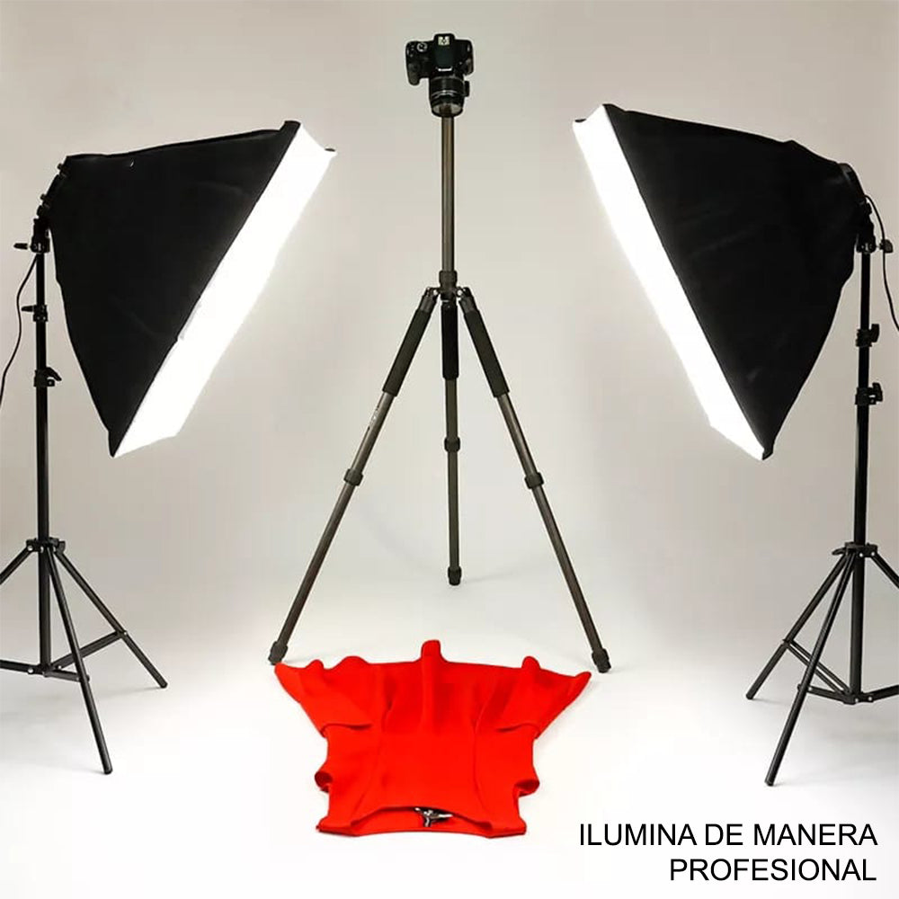 Kit de Iluminación Soft Box FYI260011 Interlud