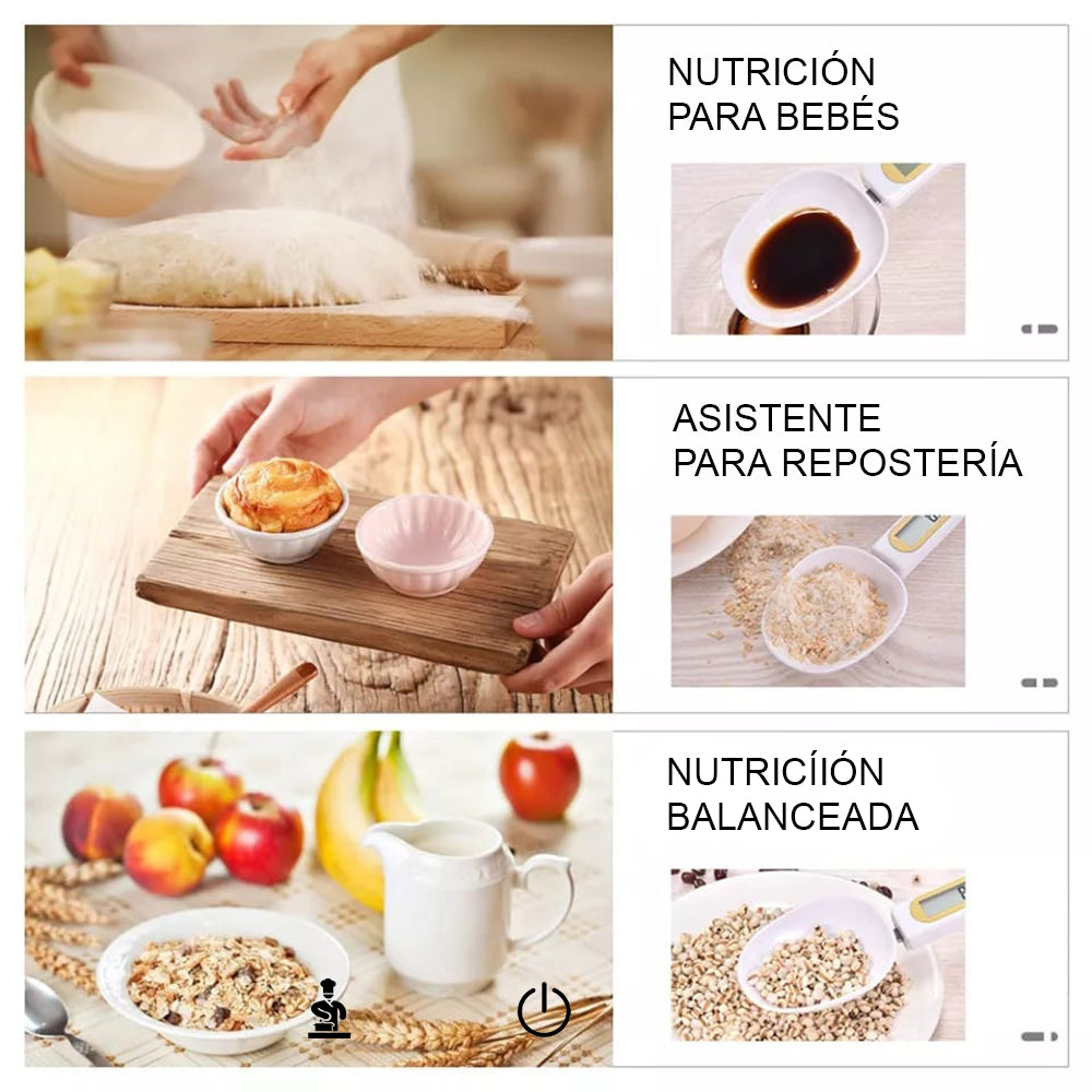 Cuchara Medidora Digital 500g Blanco