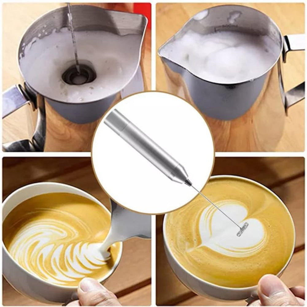 Espumador Eléctrico Batidor de Leche para Capuccino - Batidora a Pila