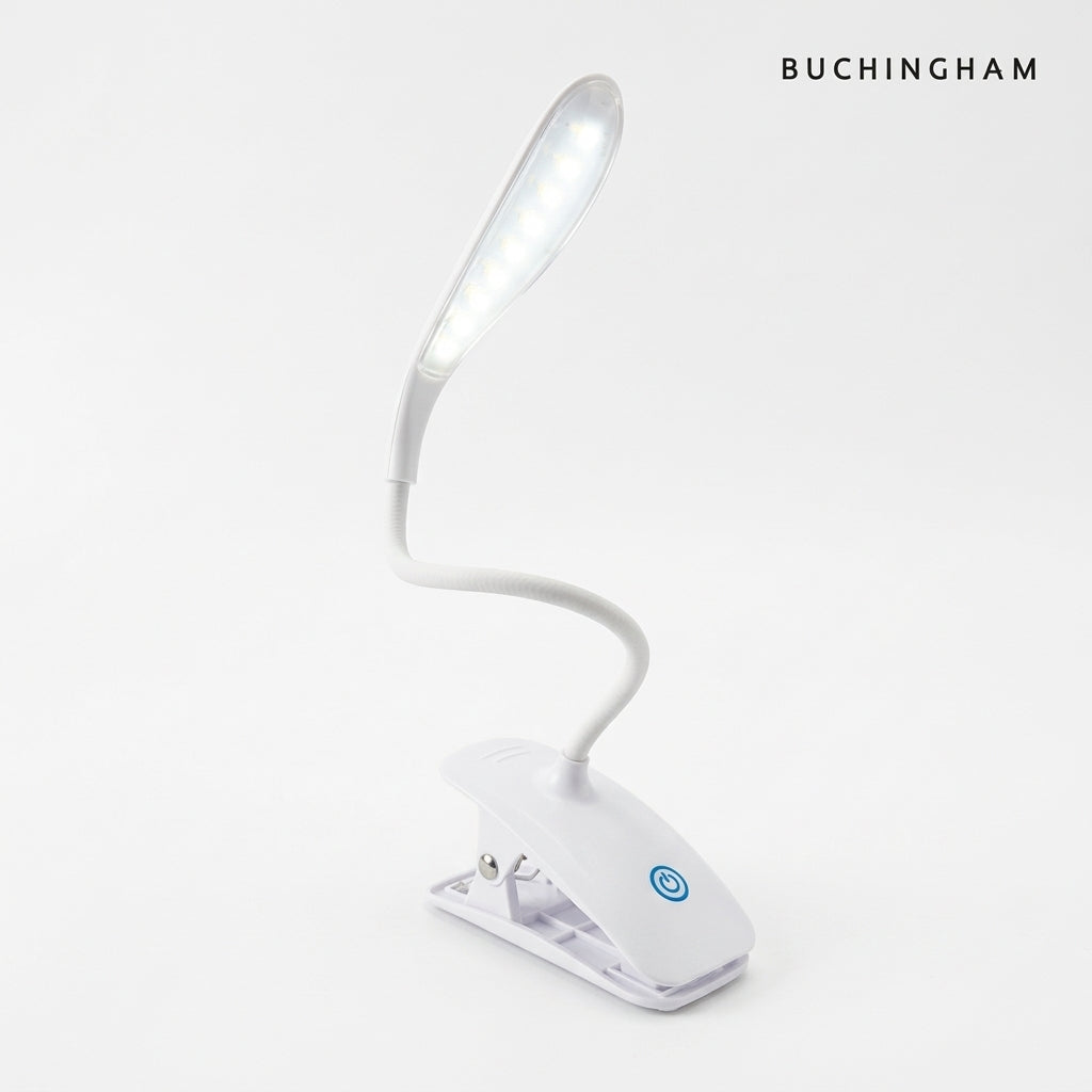 Lámpara de Lectura Dimmer Clip flexible DYH390006 Blanco