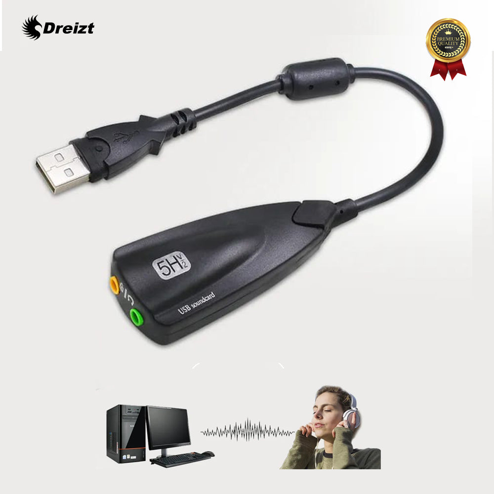 Adaptador USB de Audio 2 en 1 para Micrófono y Audífonos – Steel Sound
