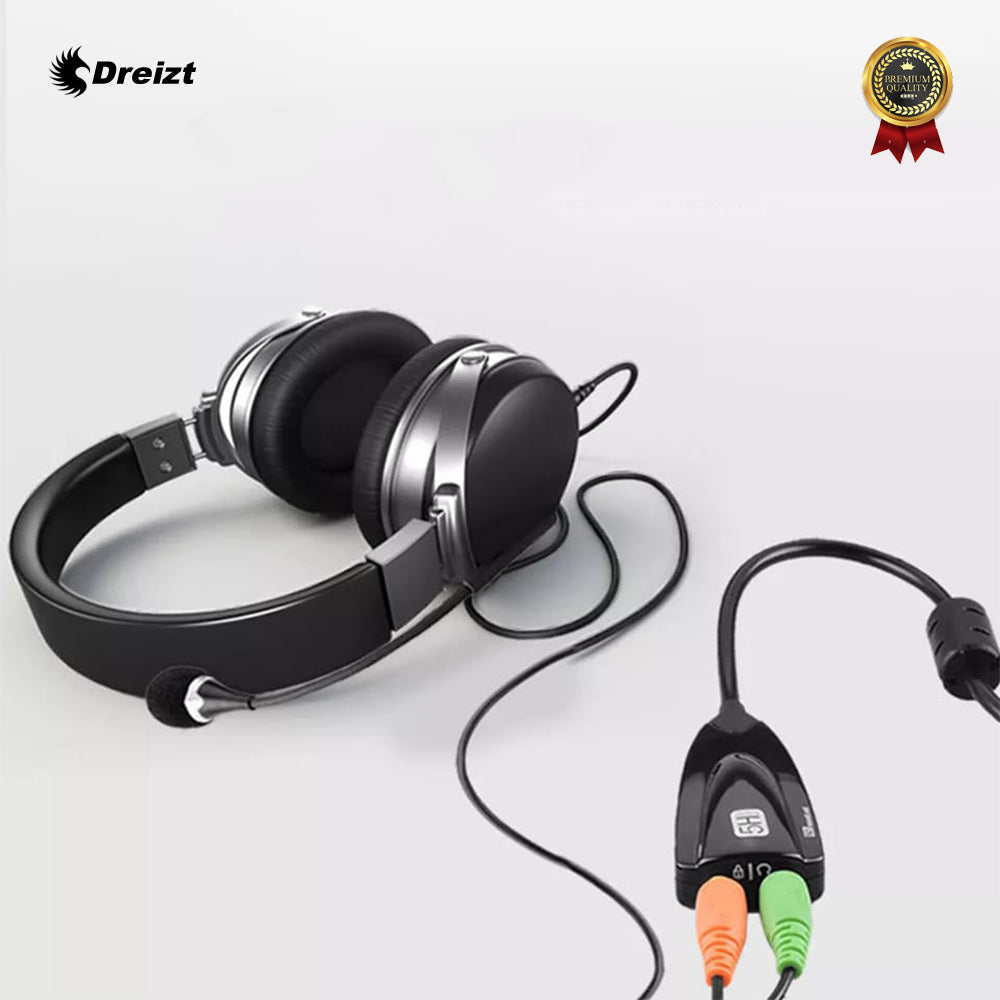 Adaptador USB de Audio 2 en 1 para Micrófono y Audífonos – Steel Sound