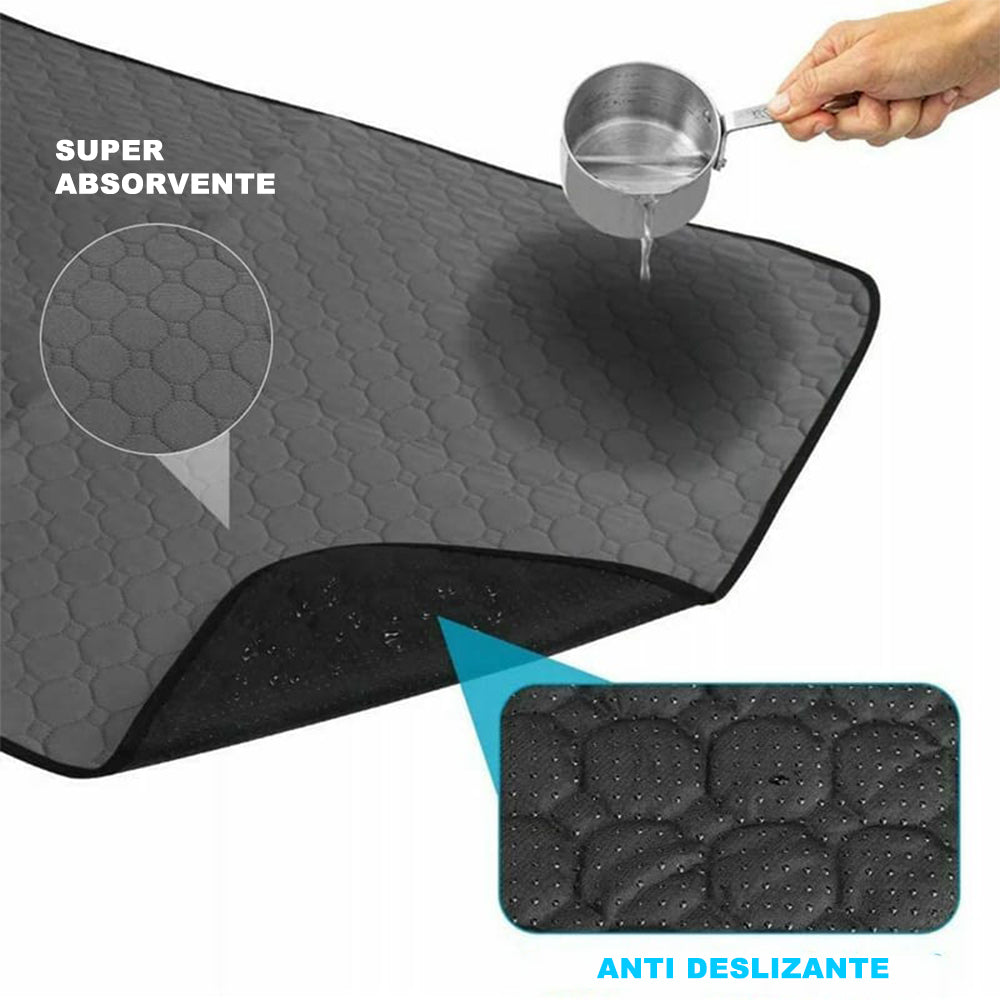 Pañal Manta Absorbente para Orinar para Perros Reutilizable Gris