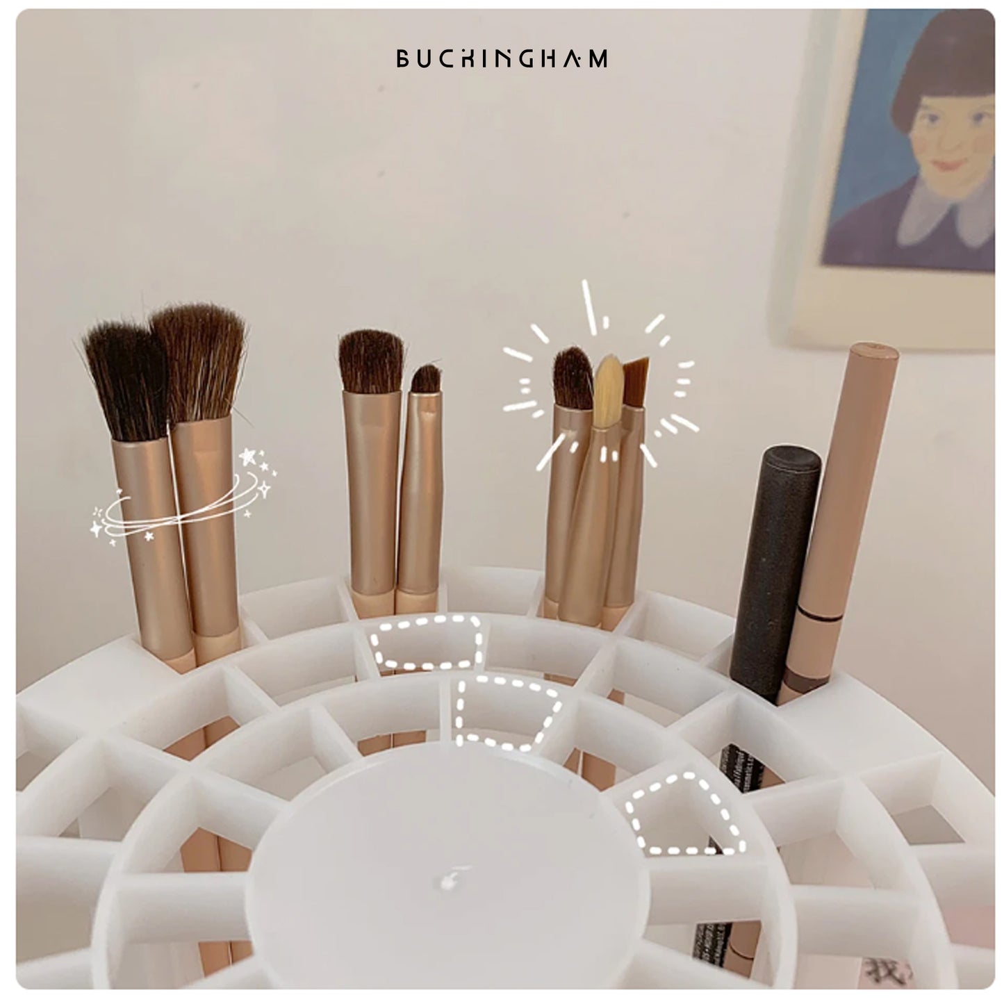 Organizador de Brochas de Maquillaje MYC320011