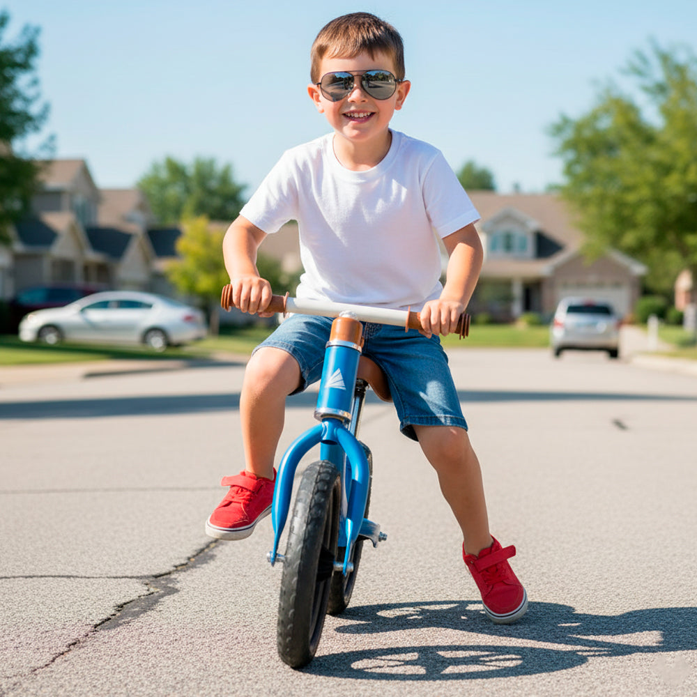 Bicicleta de Balance Infantil Alphavil Glowy Azul