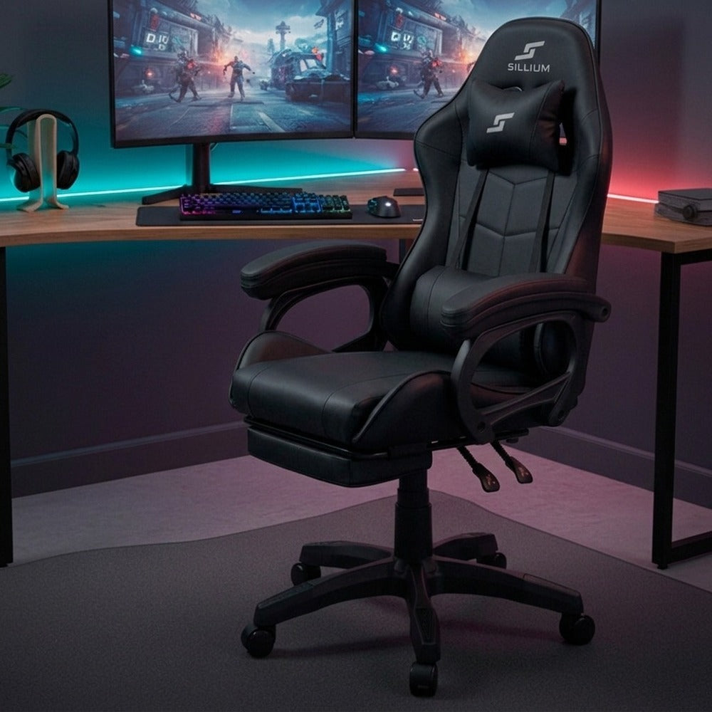 Silla Gamer Reclinable Sillium Negro SEG420014