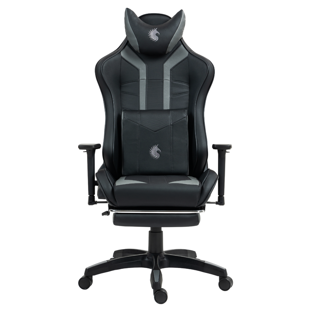 Silla Gamer Dreizt Devil Series Negro Pro 180° Reclinable Alta Calidad Con Posapies