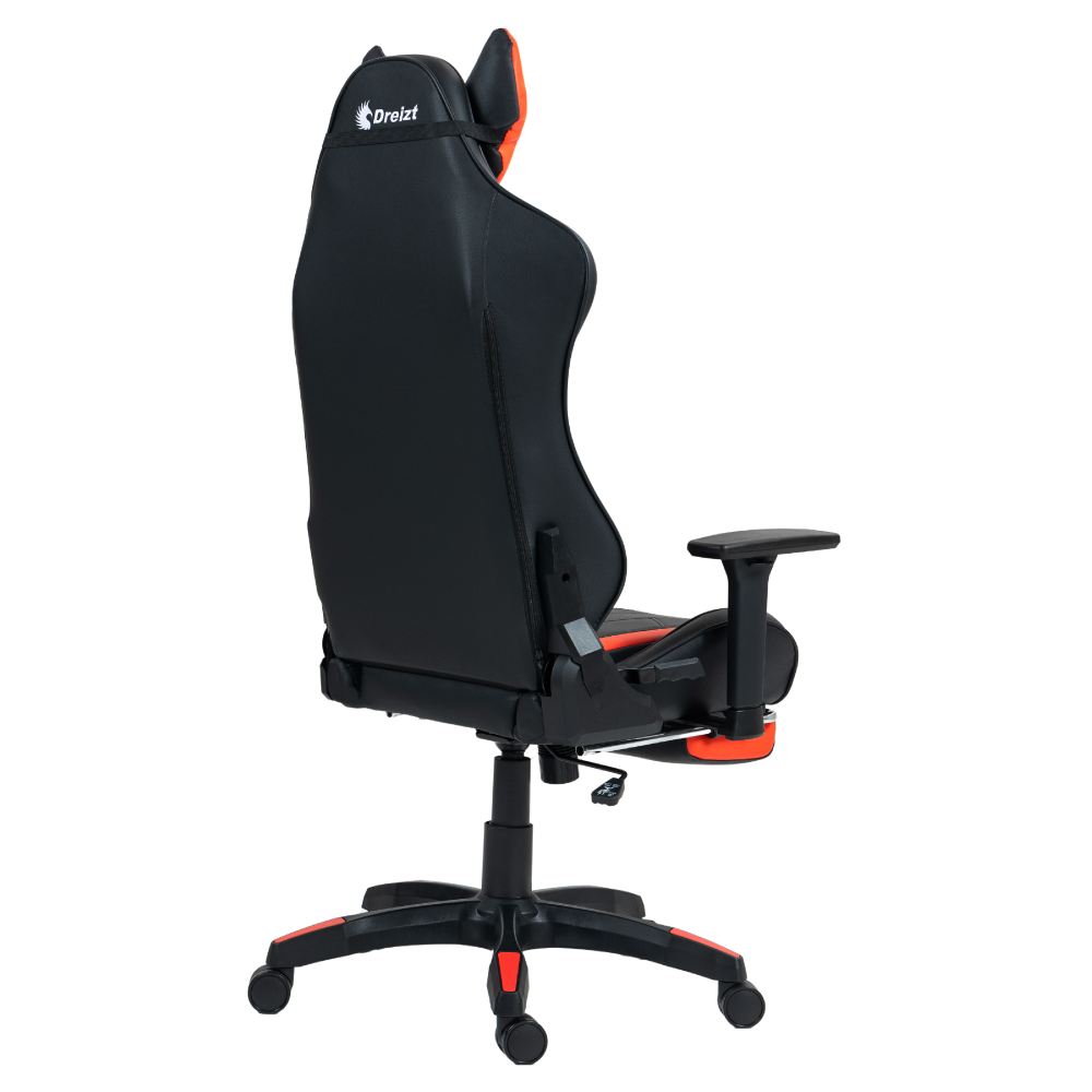 Silla Gamer Dreizt Devil Series Rojo Pro 180° Reclinable Alta Calidad Con Posapies