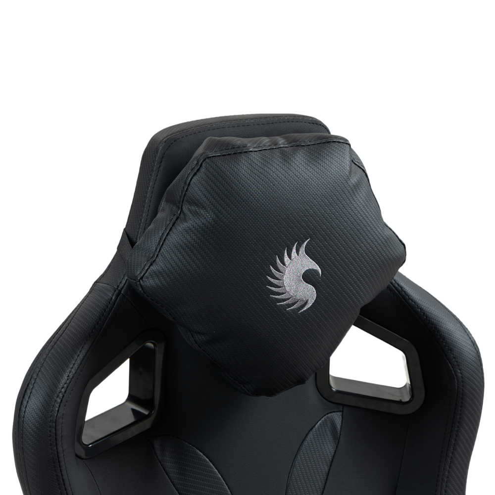 Silla Gamer Dreizt Thunder Series Negro Premium Con Posapies Clase 4