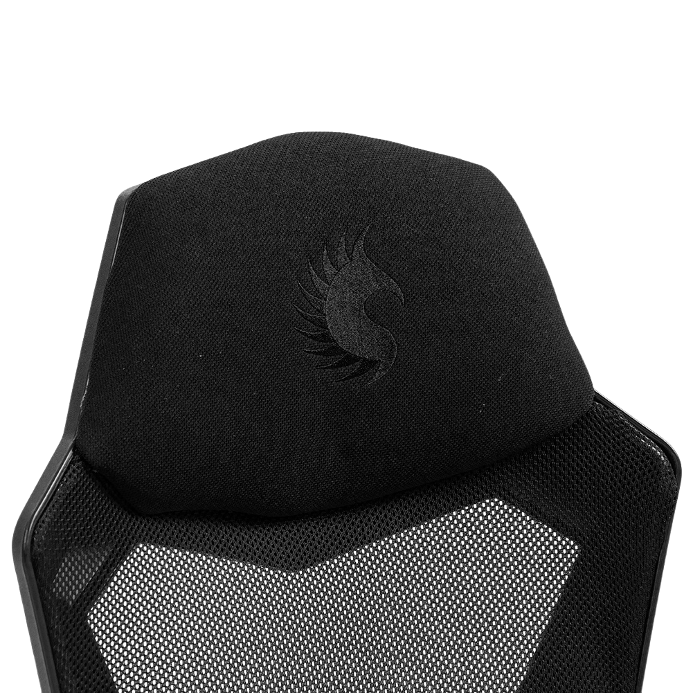 Silla Gamer Ergonómica Dreizt Mesh XL Negro Con Posapies Reclinable