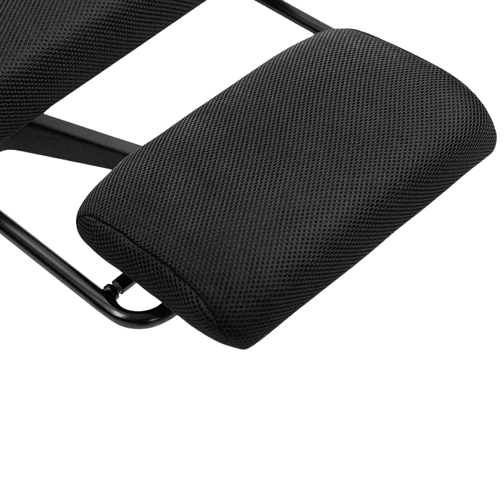 Silla Gamer Ergonómica Dreizt Mesh XL Negro Con Posapies Reclinable