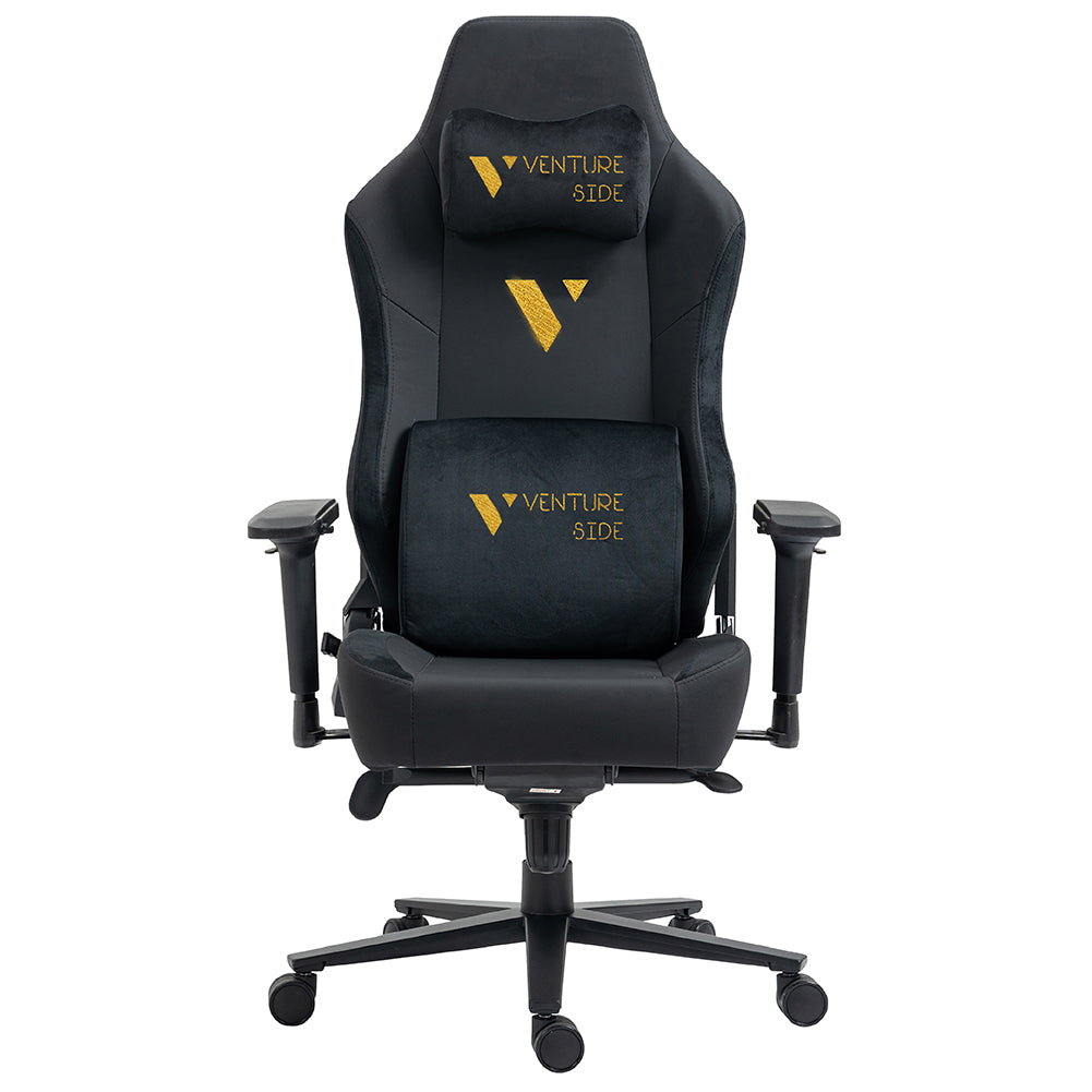 Silla Gamer Venture Side Prime Oro Cuero Almohadilla Inteligente Magnetica Reclinable