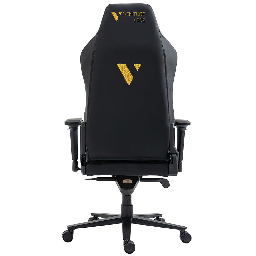 Silla Gamer Venture Side Prime Oro Cuero Almohadilla Inteligente Magnetica Reclinable