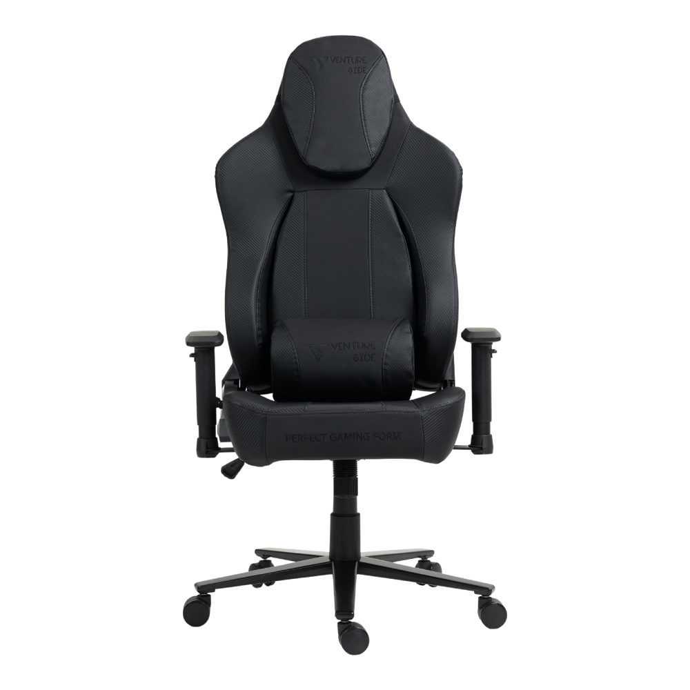 Silla Gamer Venture Side Elite Negro Premium Con Posapies Clase 4