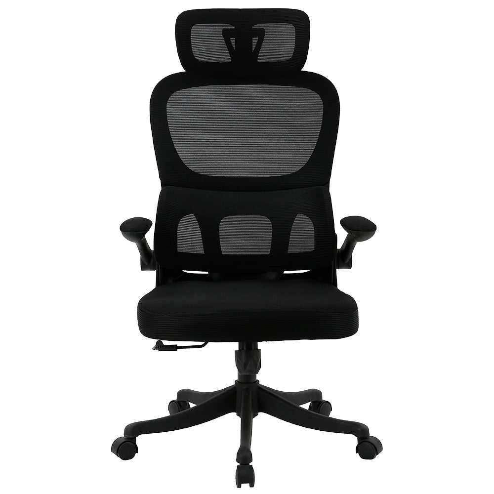 Juego de 4 Sillas Ergonómicas de Oficina Gerencial Komsum Turin Negro
