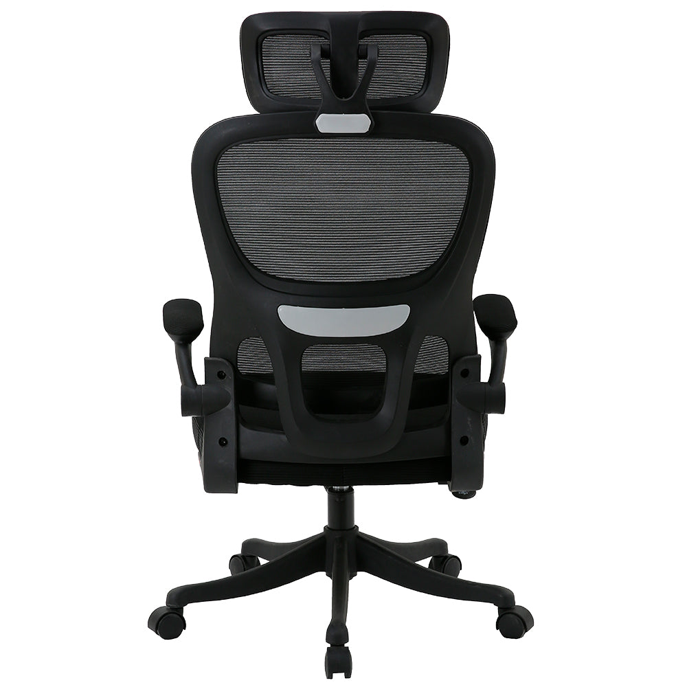 Juego de 4 Sillas Ergonómicas de Oficina Gerencial Komsum Turin Negro