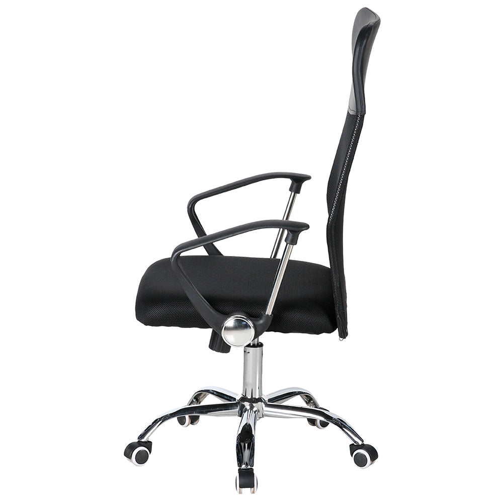 Pack x2 Sillas de Oficina Ejecutiva Base de Acero Komsum Milan Negro