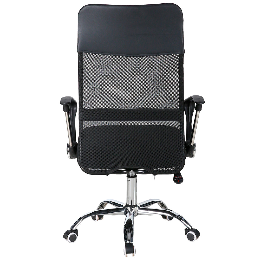 Pack x2 Sillas de Oficina Ejecutiva Base de Acero Komsum Milan Negro