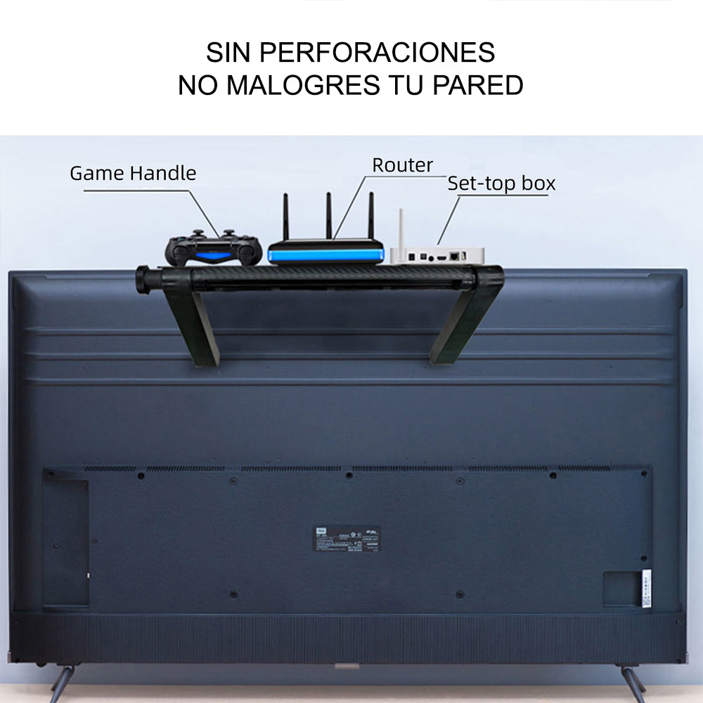 Estante de Almacenamiento Ajustable para Monitor Organizador para TV TYV360004
