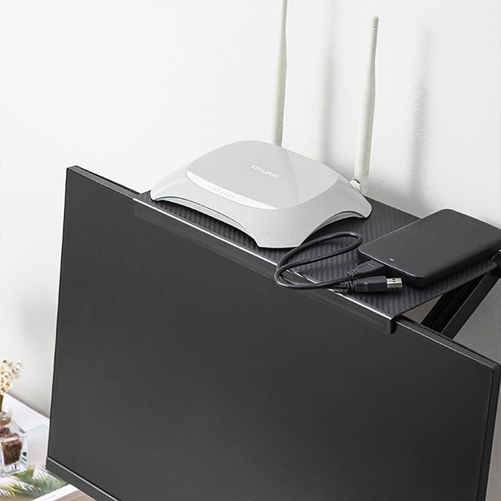 Estante de Almacenamiento Ajustable para Monitor Organizador para TV TYV360004