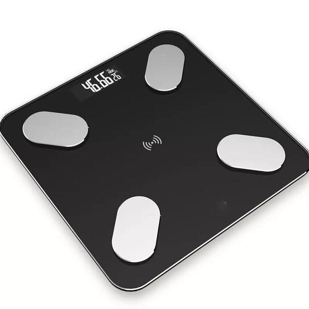 Balanza Digital Inteligente Bluetooth IMC Edad Corporal Negro