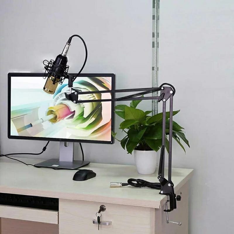 Combo Micrófono BM 800 Dreizt Profesional y Phantom Power Dreizt para Stream y Estudio