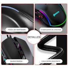 Combo Gamer Mousepad Galaxia XL 80cm x 30cm + Mouse D7200 RGB PRO Dreizt