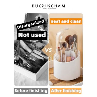 Organizador de Maquillaje Brochas Giratorio MYC3200010 Blanco