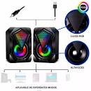 Combo Micrófono Profesional de Mesa Black Dreizt + Parlantes Gamer D4500 Luces Multicolor RGB