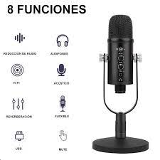 Combo Audífonos Gamer Bluetooth M28 Inalámbrico + Micrófono Profesional de Mesa Black Dreizt
