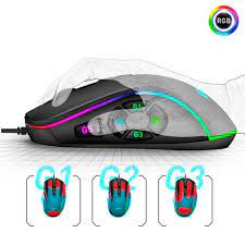 Combo Gamer Mousepad Dreizt RGB Multicolor XL 80cm x 30cm + Mouse Gamer Profesional D7200 PRO RGB