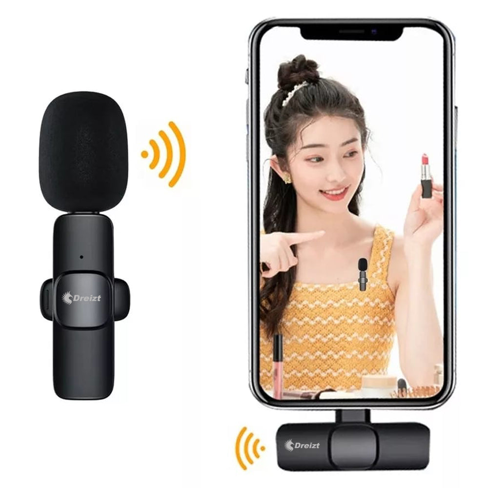 Micrófono Inalámbrico Lavalier Dreizt – Ideal para Video y Vlog
