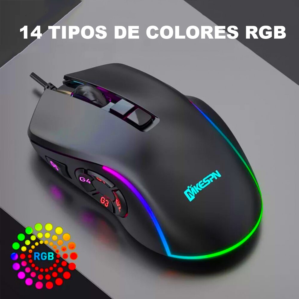 Mouse Gamer Profesional D7200 PRO RGB Dreizt