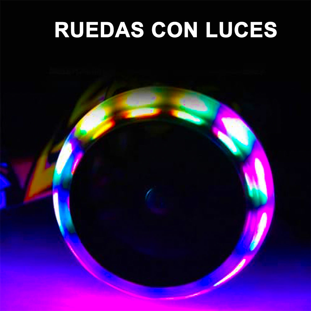 Scooter Plegable para Niños con Luces Multicolor Rosado