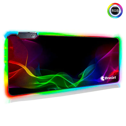 Mousepad Gamer DREIZT RGB Multicolor Diseño DESTELLOS XL 80cm x 30cm