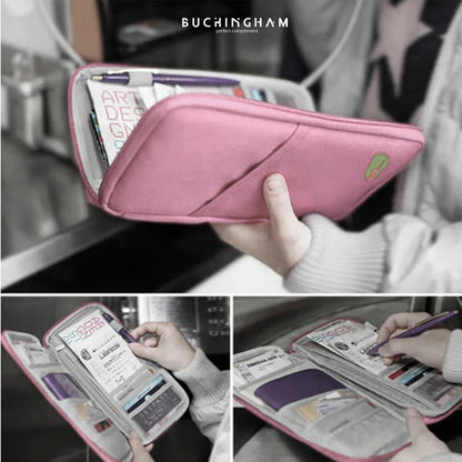 Billetera Tarjetera Pasaporte y Documentos MDA290020 Rosado