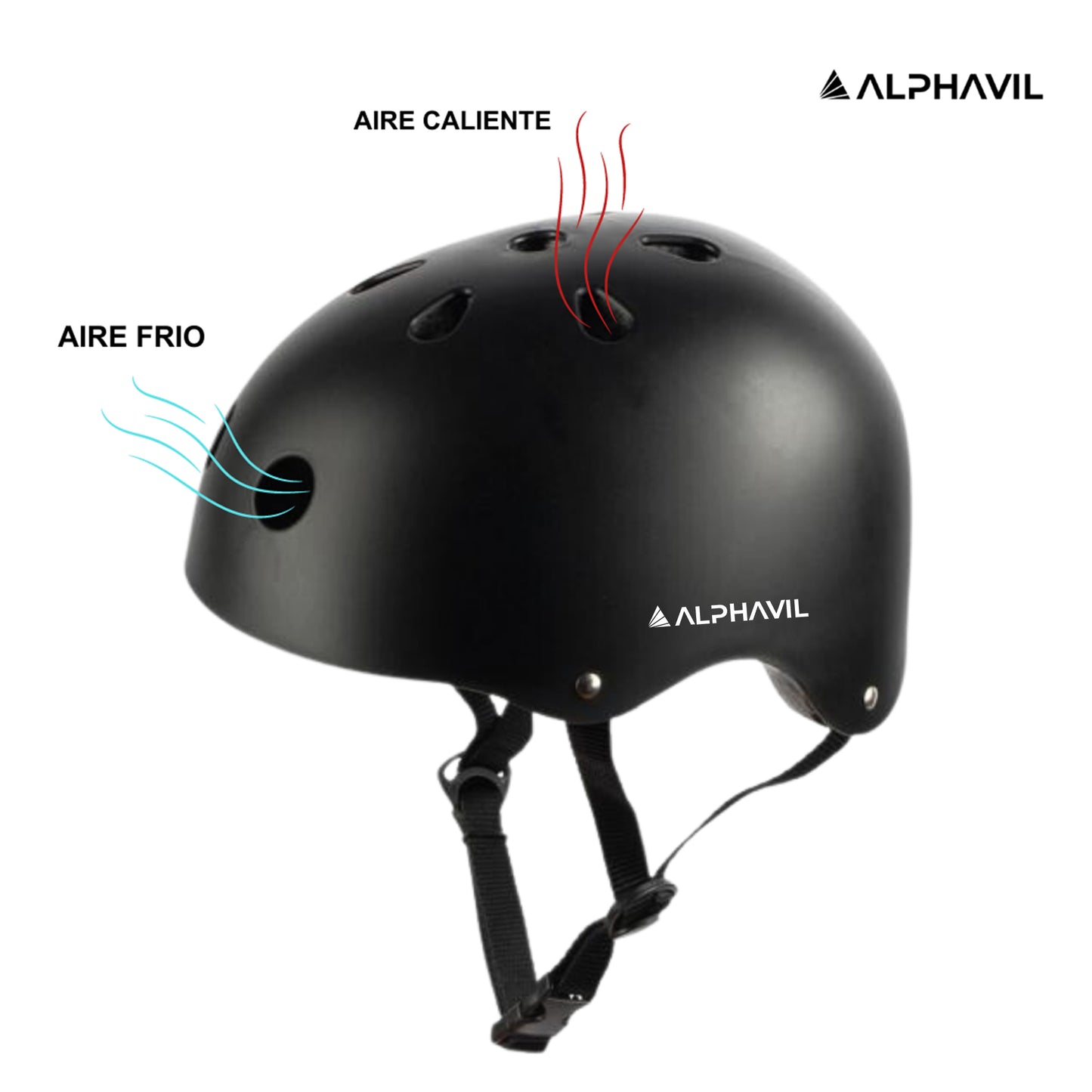 Casco para Bicicleta Road X1 Alphavil ADB200013 Negro
