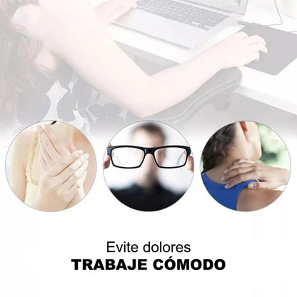 Soporte de Brazo para Escritorio Ideal Para Muñeca y Mano en Mouse Negro Dreizt