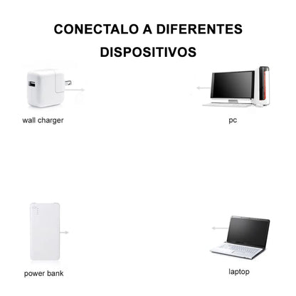 Lámpara de Lectura USB LED Flexible para Laptop Dreizt Blanco ADC210021