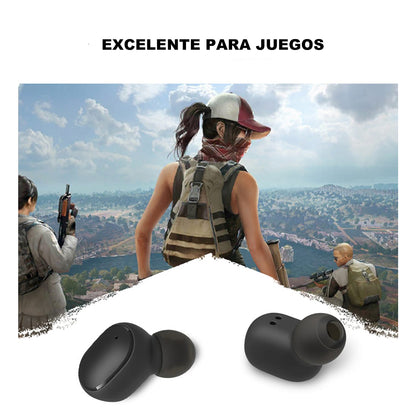 Audífonos Inalámbrico Bluetooth TWS E6S con Estuche Música AU240006 Negro